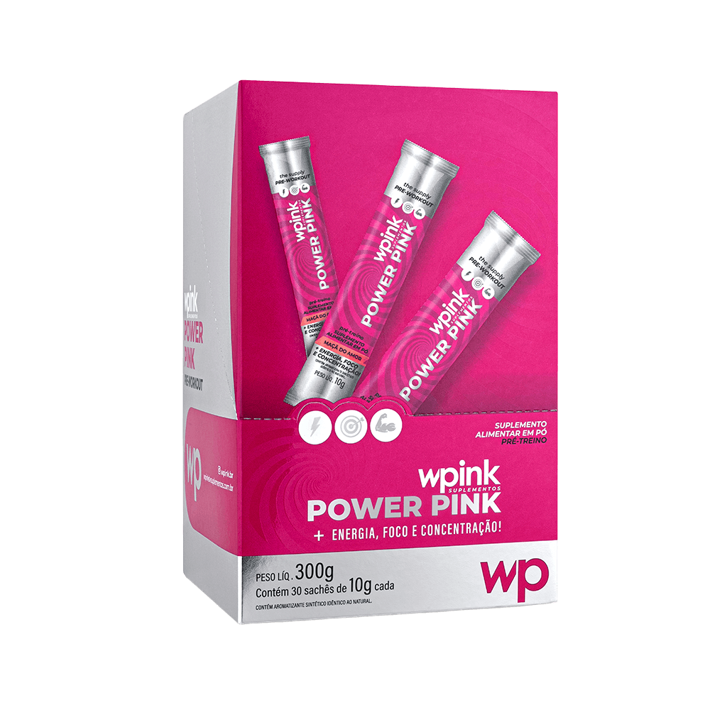 power pink de maçã do amor - pré-treino - 300g - wp - foto 4